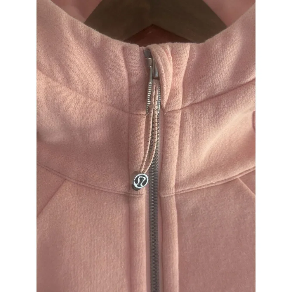 Lululemon Scuba Full Zip Hoodie Jacket Strawberry Milkshake Athletic Thumbhole 6 - Picture 3 of 16